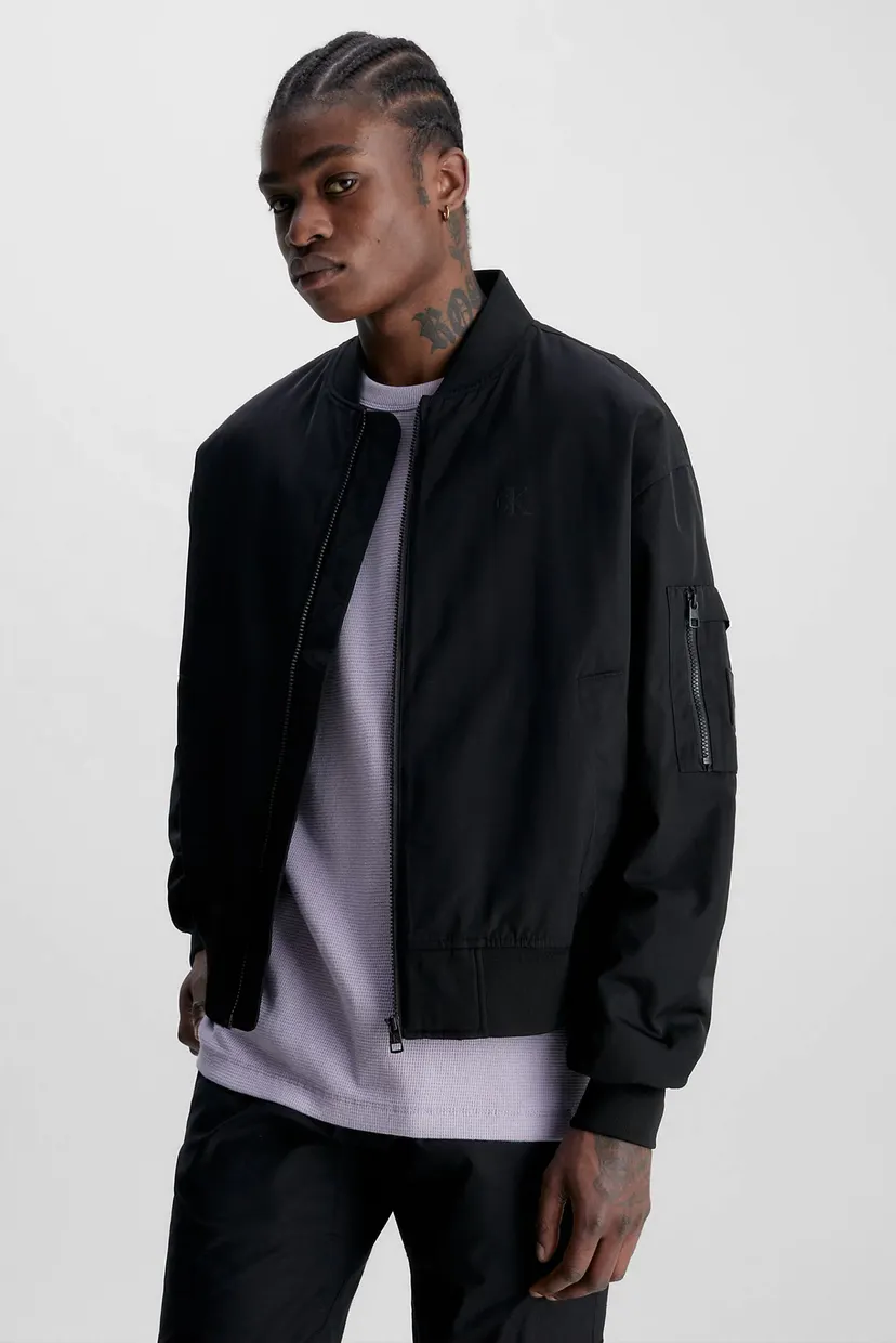 Мужской черный бомбер BOMBER JACKET 3