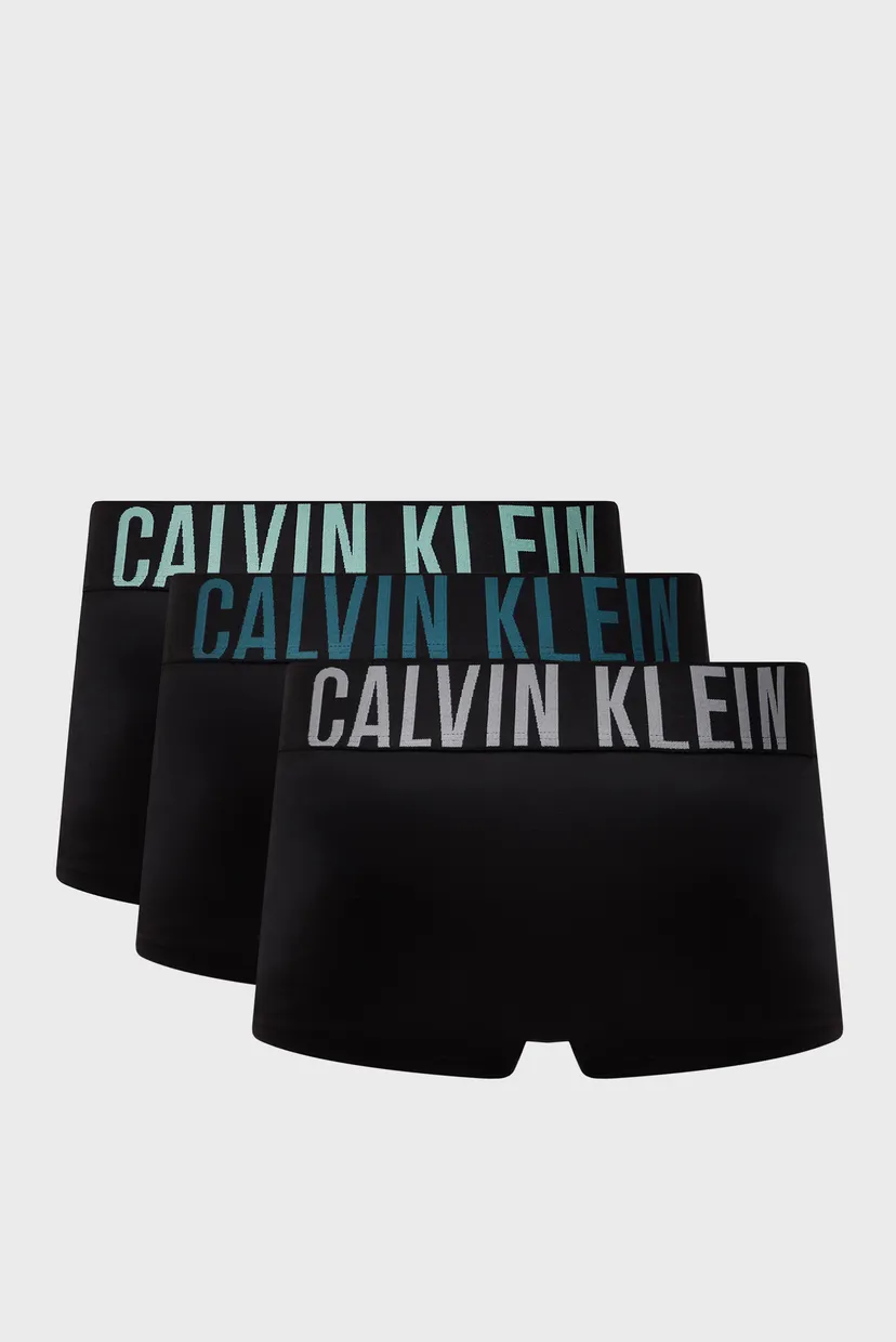 Мужские черные боксеры (3 шт) LOW RISE TRUNK 7