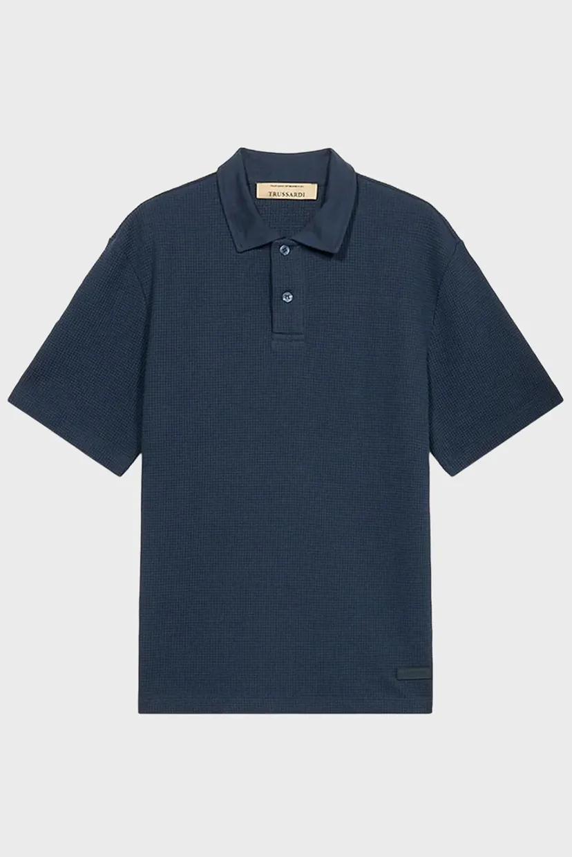 Футболка MTP00F06 TEXTURED WAFFLE JERSEY POLO SHIRT 5
