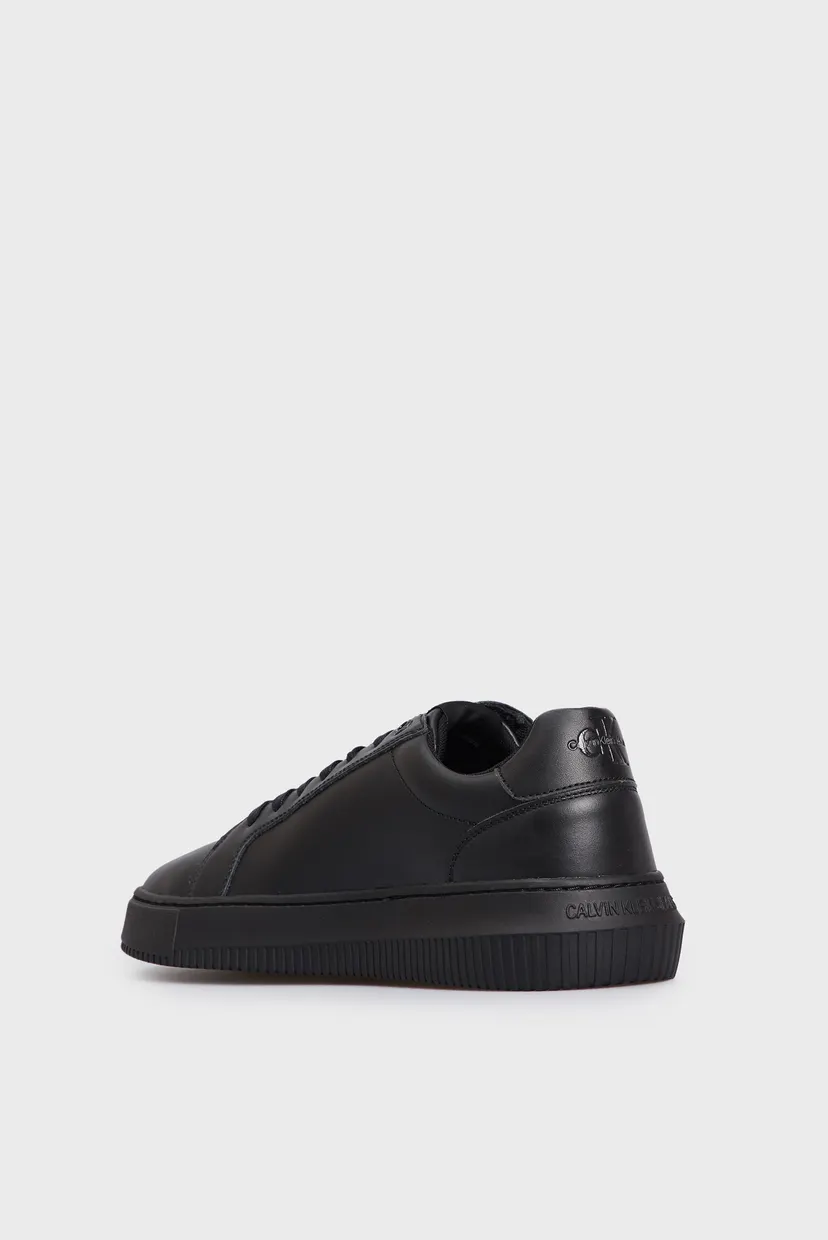 Мужские черные кожаные сникерcы CHUNKY CUPSOLE MONO LTH 11