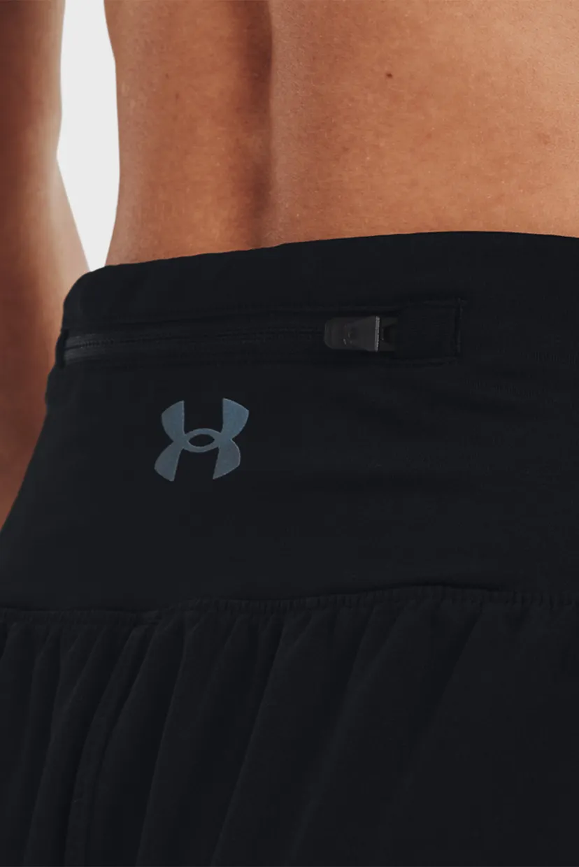 Женские черные шорты UA PaceHER Short 10