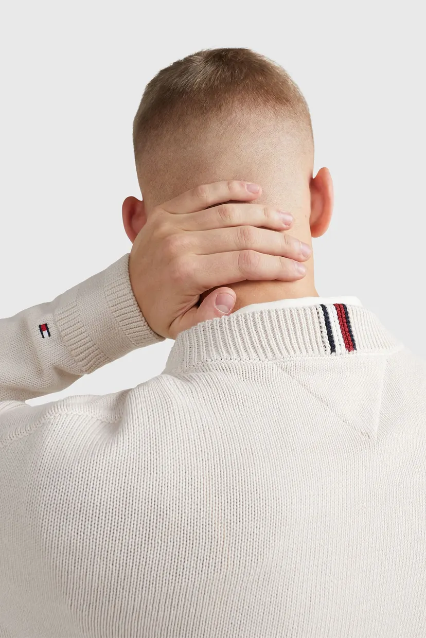 Свитер SEASONAL CREST STRIPE CREW NECK 5