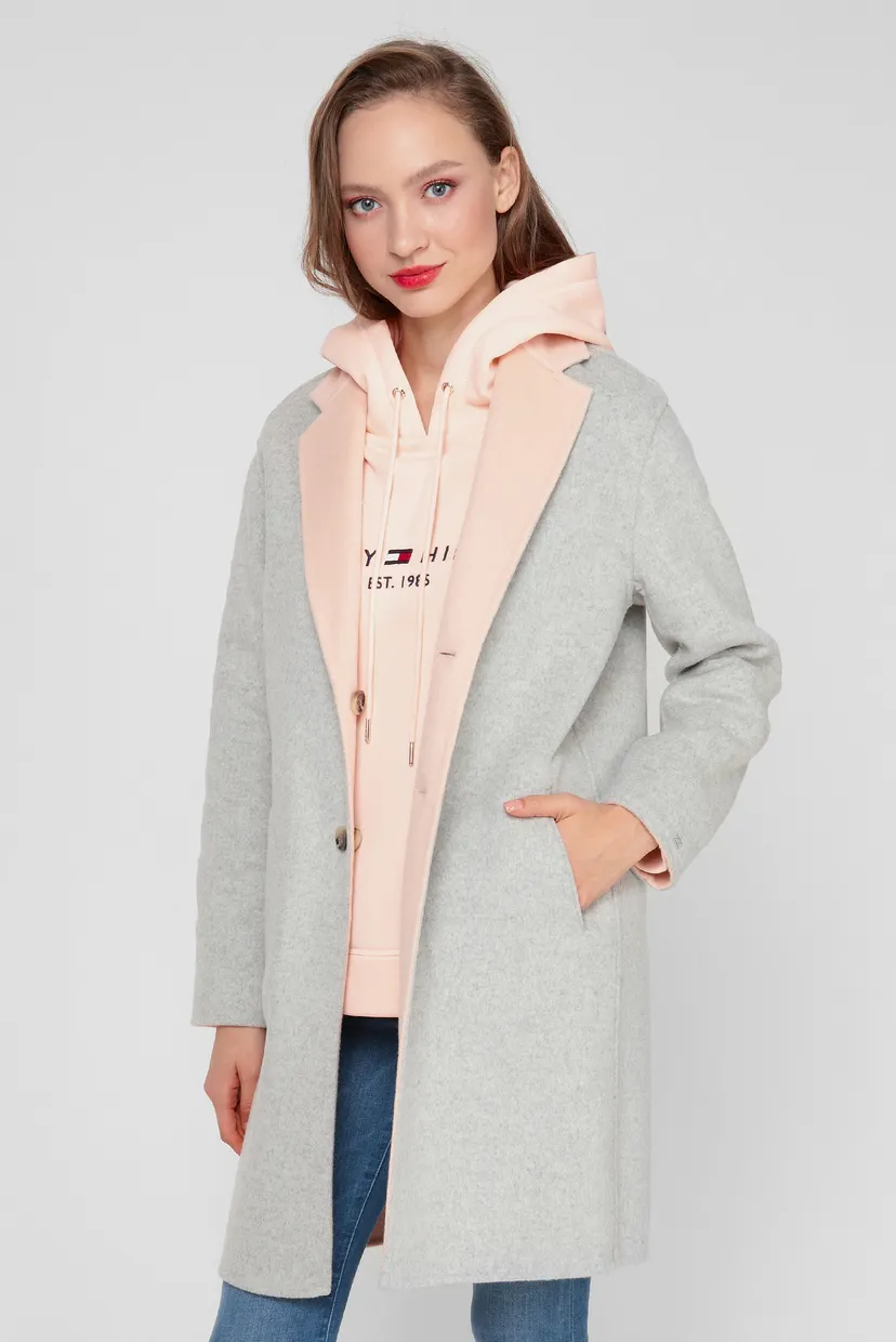 Женское двустороннее шерстяное пальто ALISON REV WOOL BLEND 3