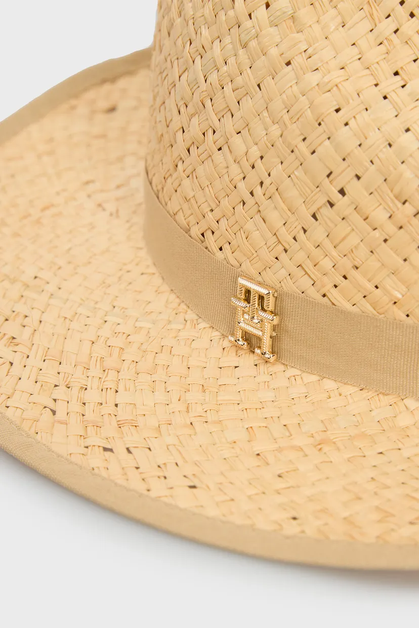 Женская бежевая шляпа PREMIUM BEACH FEDORA 4