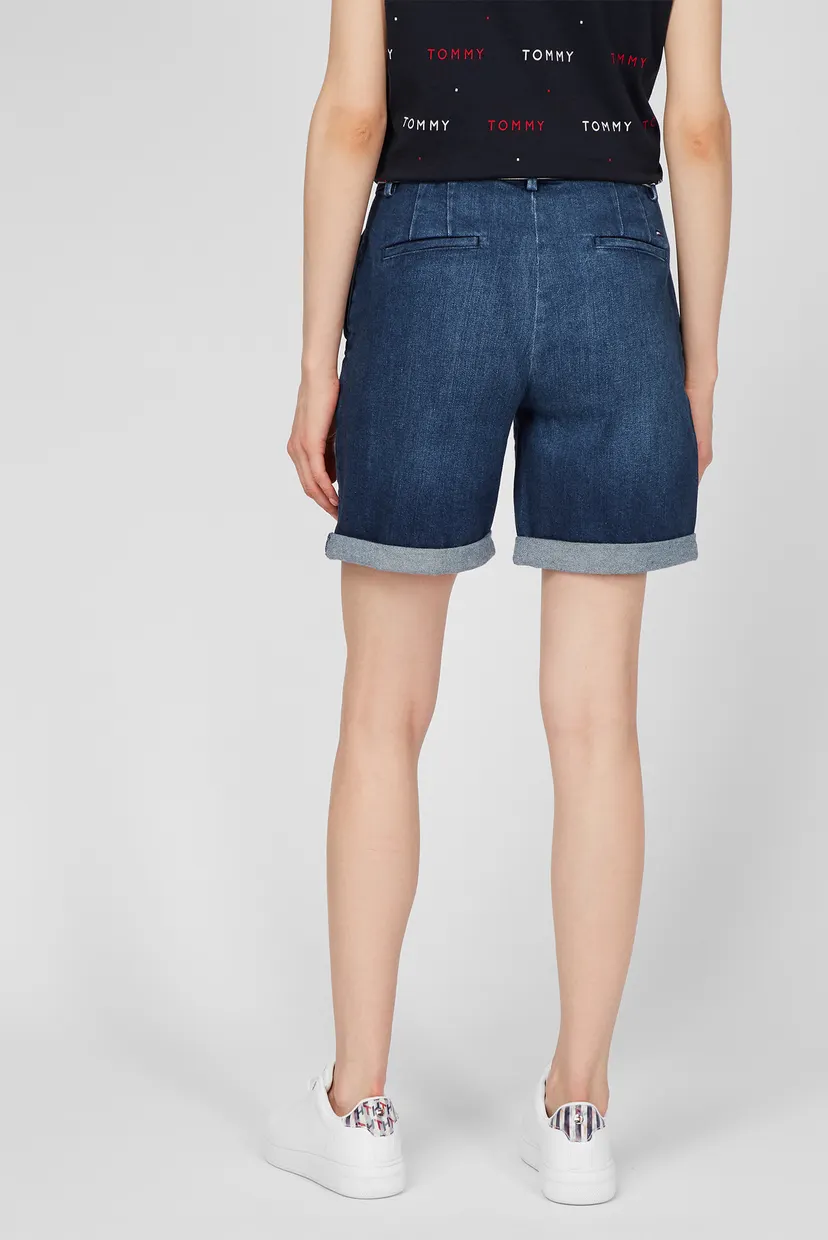 Женские синие джинсовые шорты SLIM RW TAM BERMUDA 4