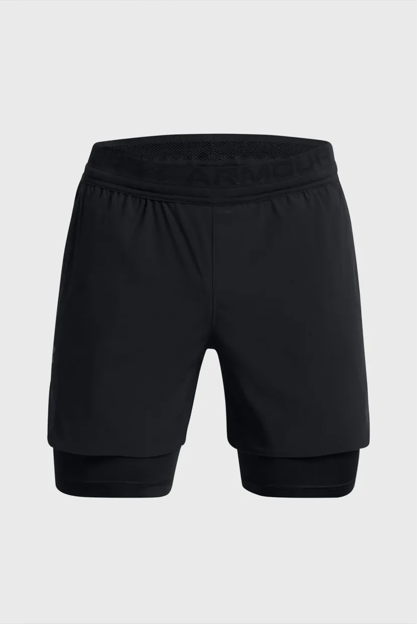 Мужские черные шорты UA Peak Woven 2in1 Sts 5