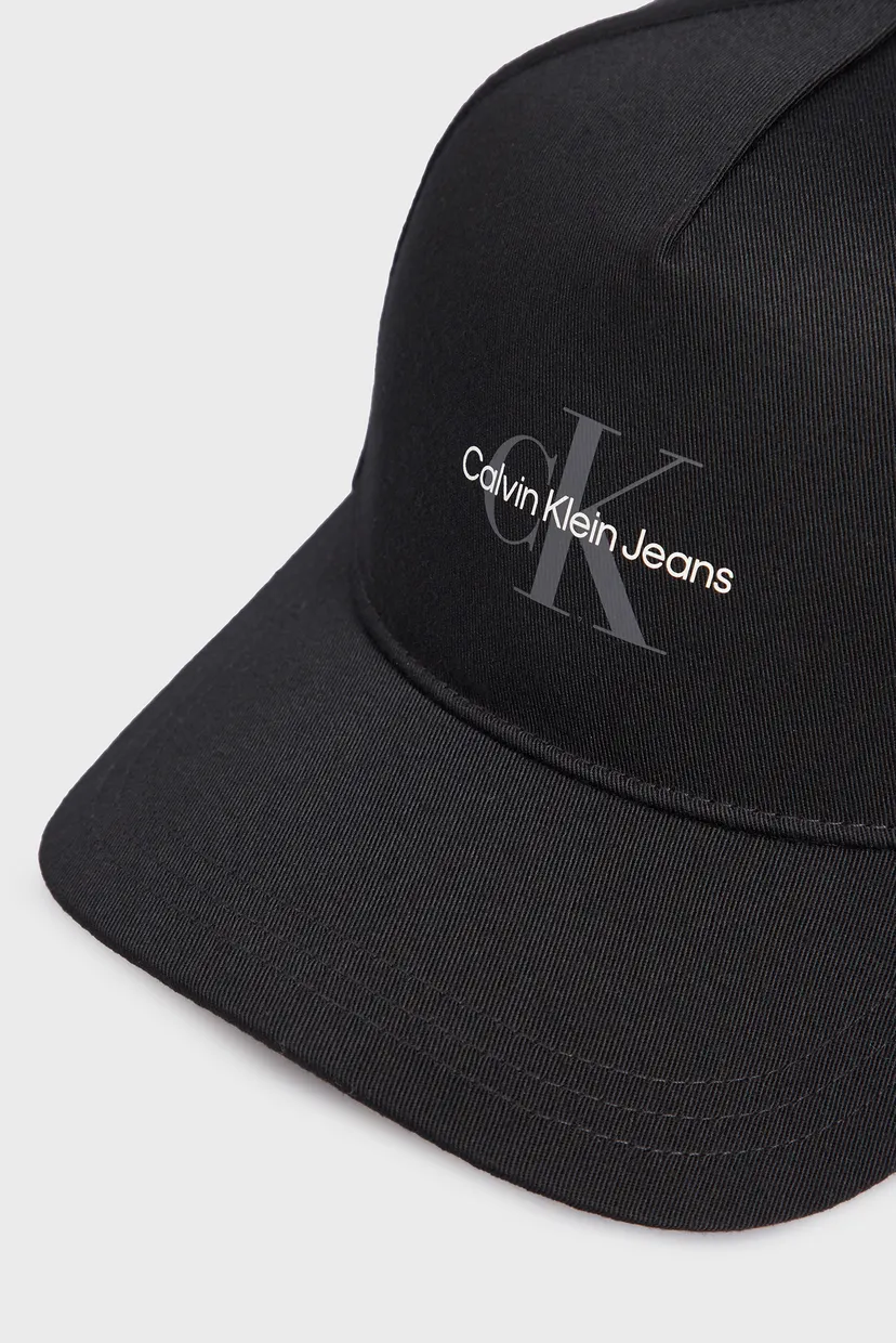 Женская черная кепка MONO LOGO PRINT CAP 4