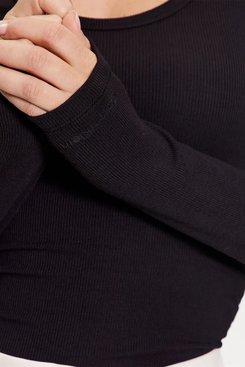 Лонгслив MODAL RIB SCOOP NECK LS TOP 5