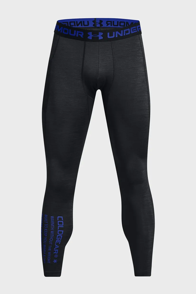 Мужские черные термобрюки UA CG Armour Twist Lgs 4