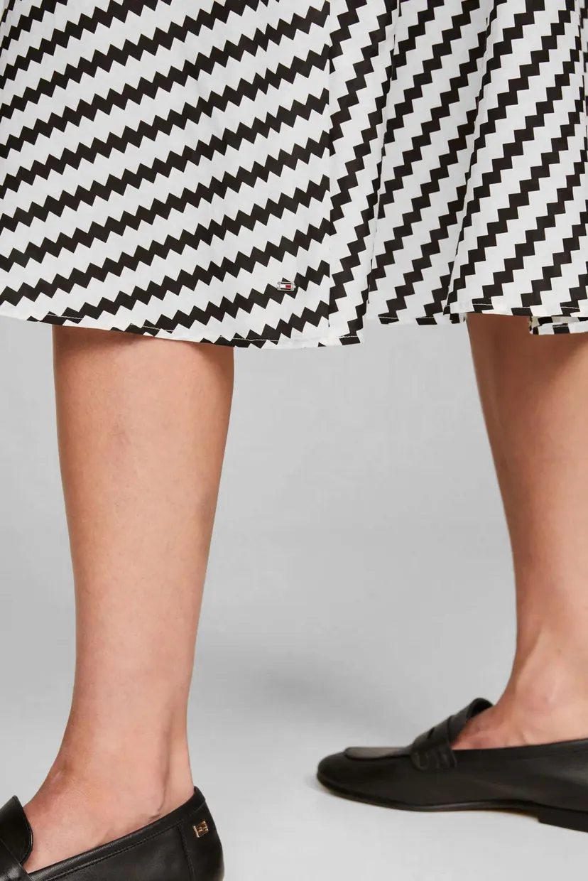 Платье ZIGZAG WAISTED MIDI DRESS 4