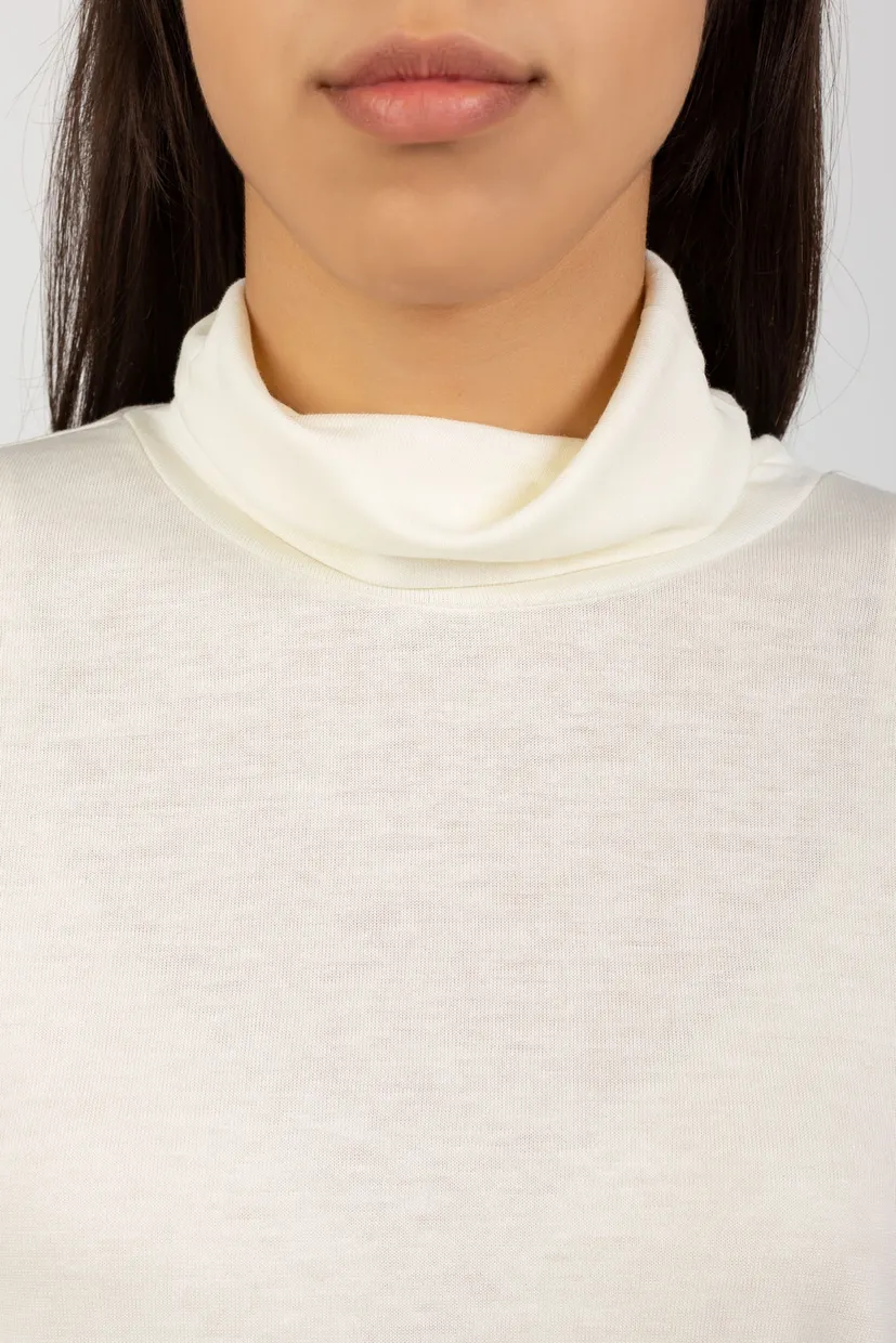Лонгслив LYOCELL KNIT ROLL NECK TOP 4