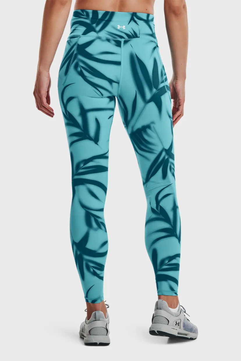 Женские бирюзовые тайтсы UA Meridian Printed Legging 3
