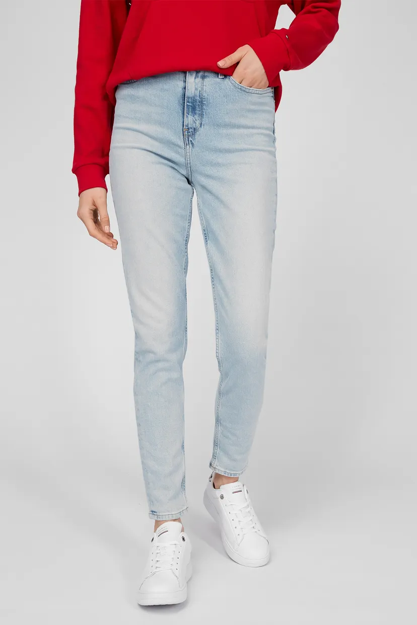 Женские голубые джинсы GRAMERCY TAPERED HW A OLA 6