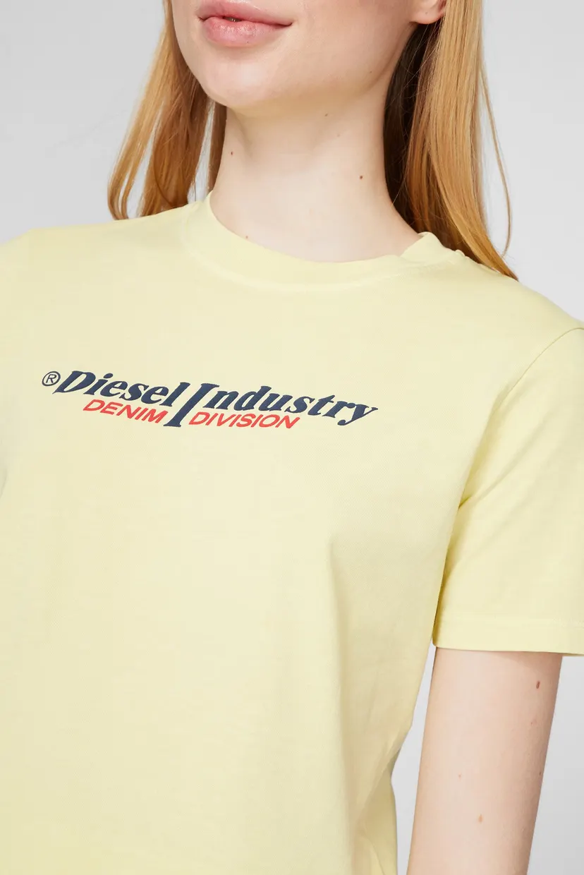 Женская желтая футболка T-REG-IND 5