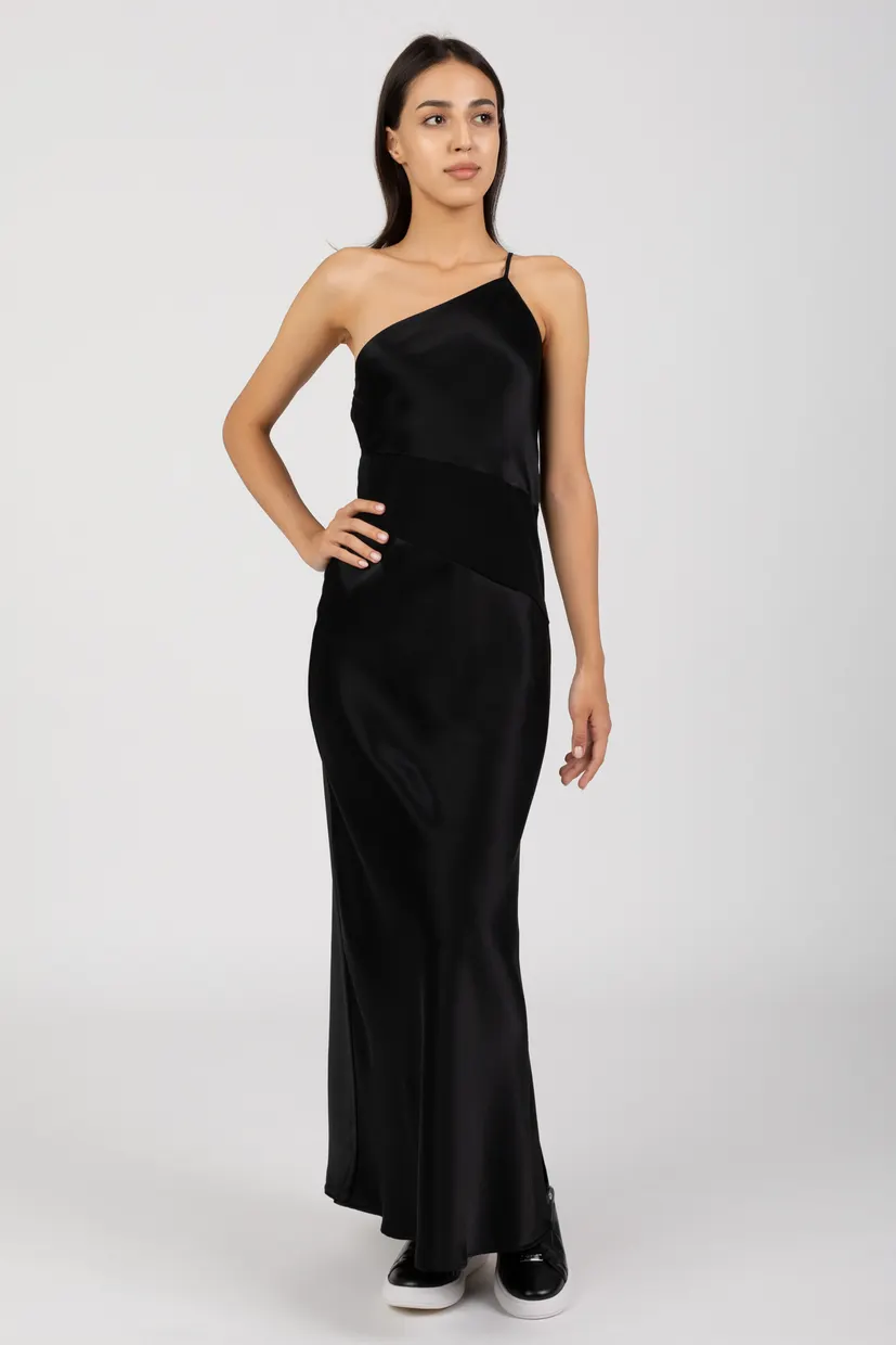 Платье ASYMMETRIC SHINE SLIP DRESS 5