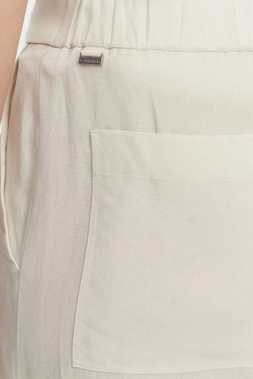 Штаны LINEN BLEND WIDE LEG PANTS 5