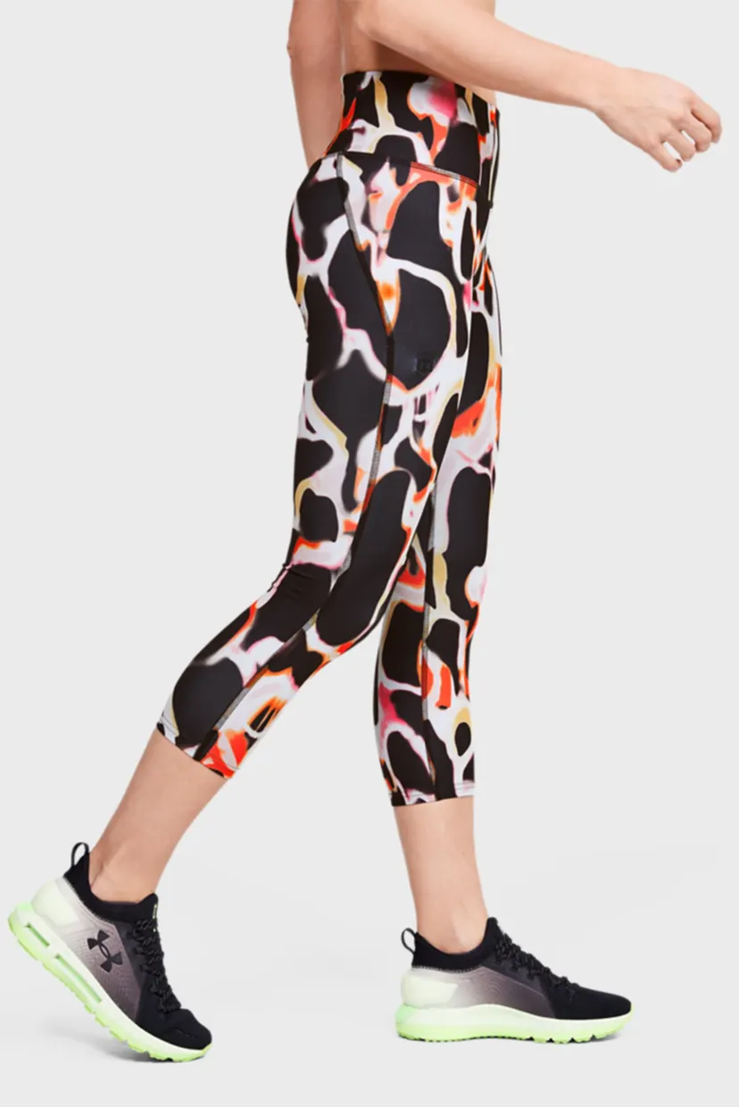 Женские спортивные капри с принтом UA Rush Electric Printed Crop 7