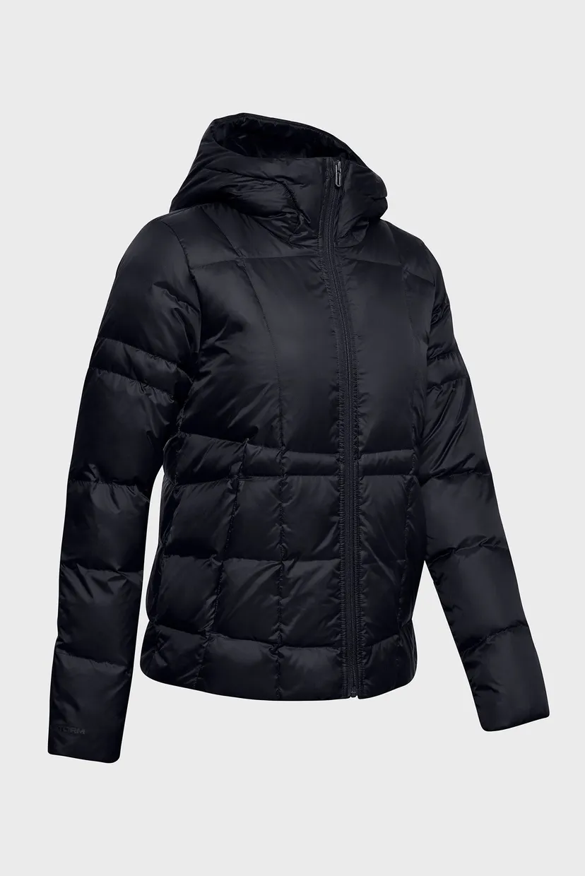Женский черный пуховик UA Armour Down Hooded 4