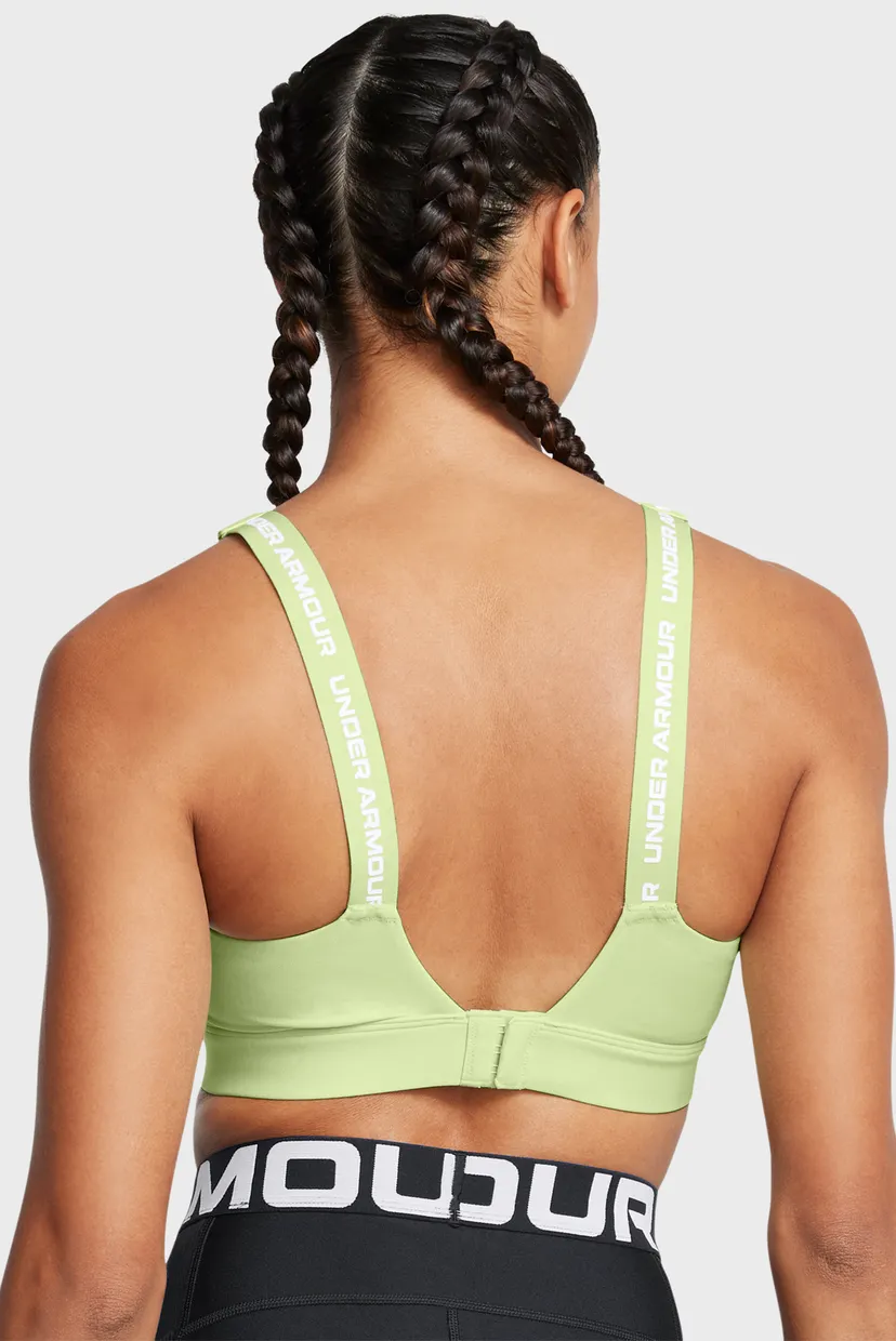 Женский салатовый топ UA Infinity High 2.0 Bra 4