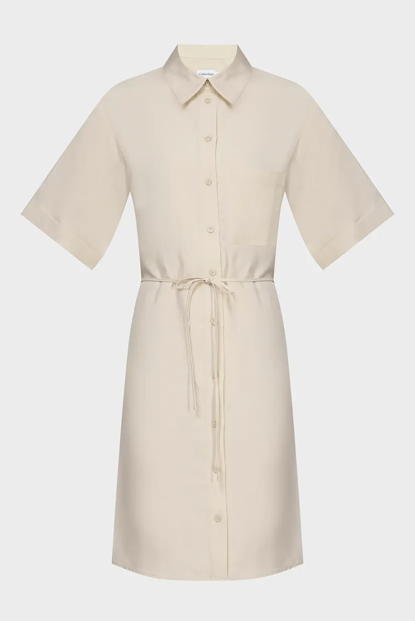 Платье/LINEN BLEND RELAXED SHIRT DRESS 5