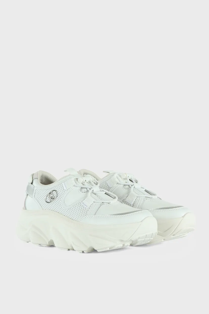 Кроссовки STEFFY 02 - SNEAKER CALF LEATHER PERFORA WHITE 4