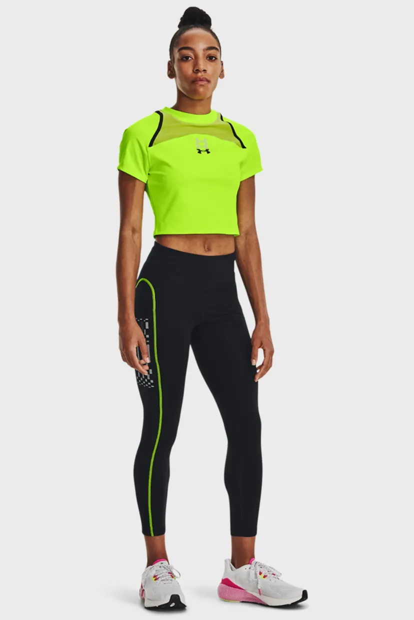 Женские черные тайтсы UA Run Anywhere Ankle Tight 12