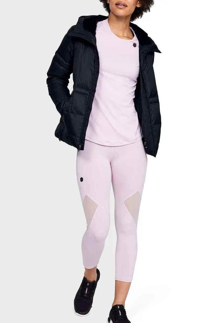 Женский черный пуховик UA Armour Down Hooded 3
