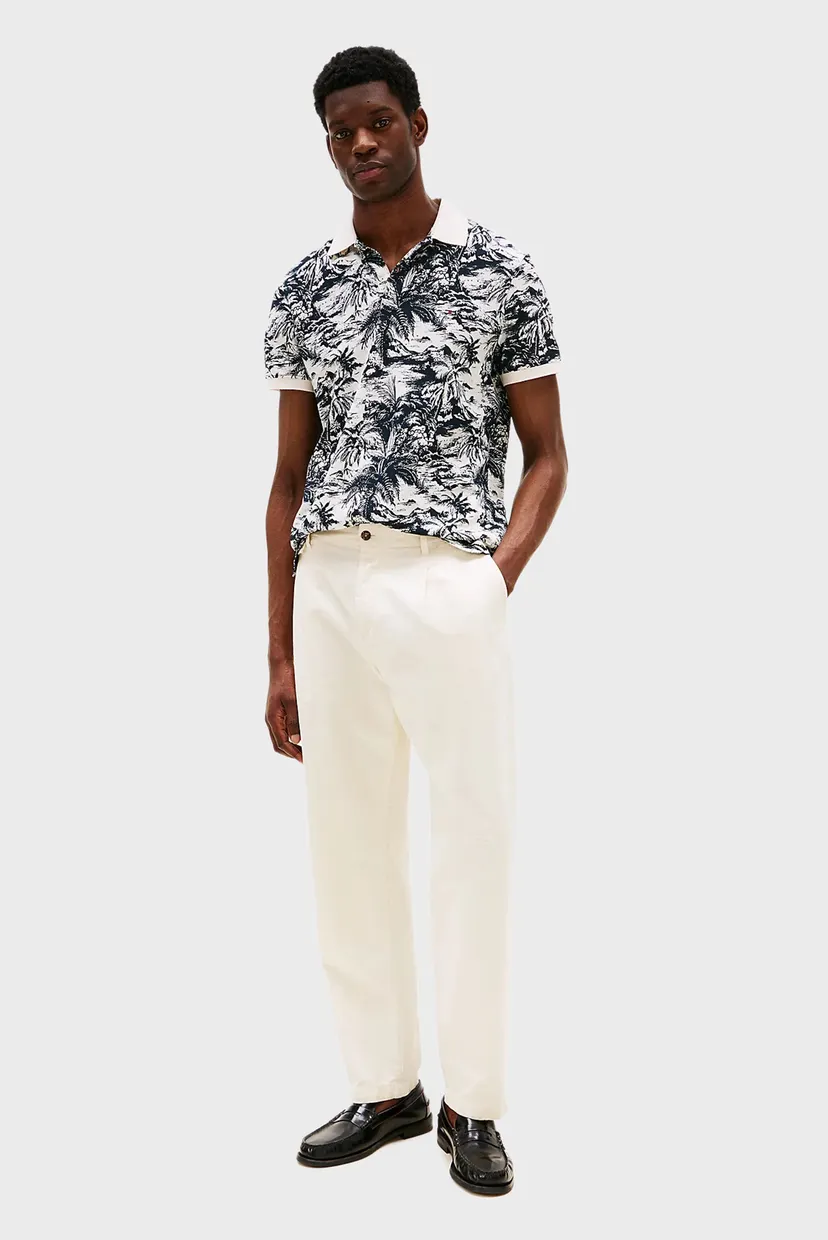 Поло ALL OVER PRINT LINEN REG POLO 3
