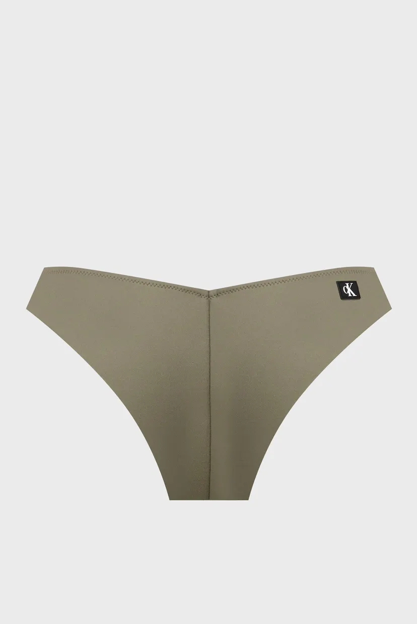 Женские оливковые трусики от купальника STRING SIDE TIE 6