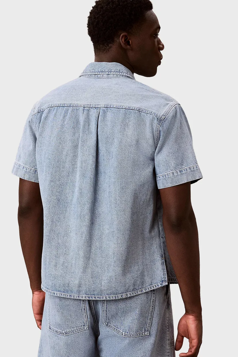 Рубашка с коротким рукавом SS LINEN DENIM UTILITY SHIRT SHA 3