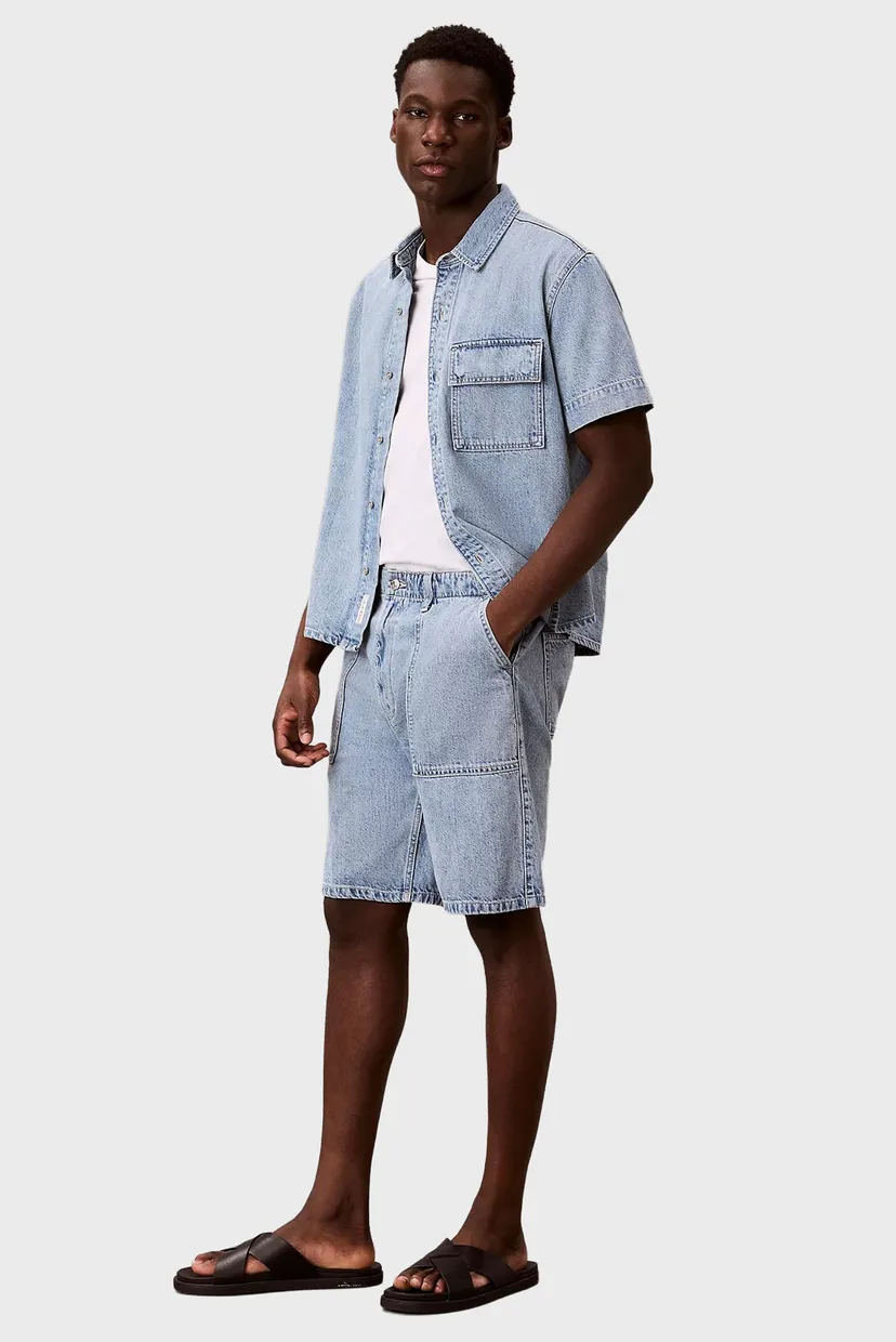 Шорты LINEN DENIM UTLITY SHORT SHALLOW 3