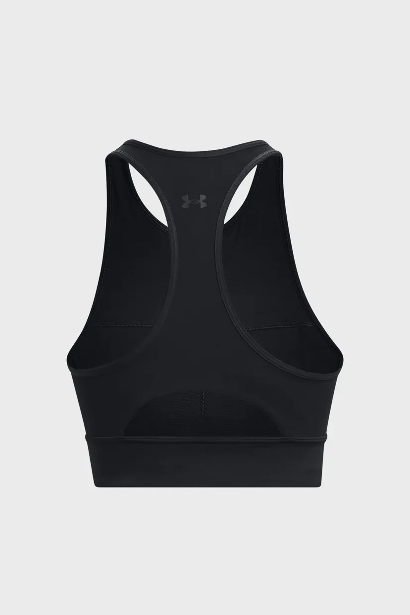Женский черный спортивный топ UA Meridian Zip Crop BTG 6