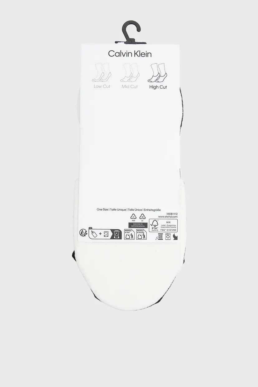 Следы CK WOMEN FOOTIE HC 2P LOGO STR 3