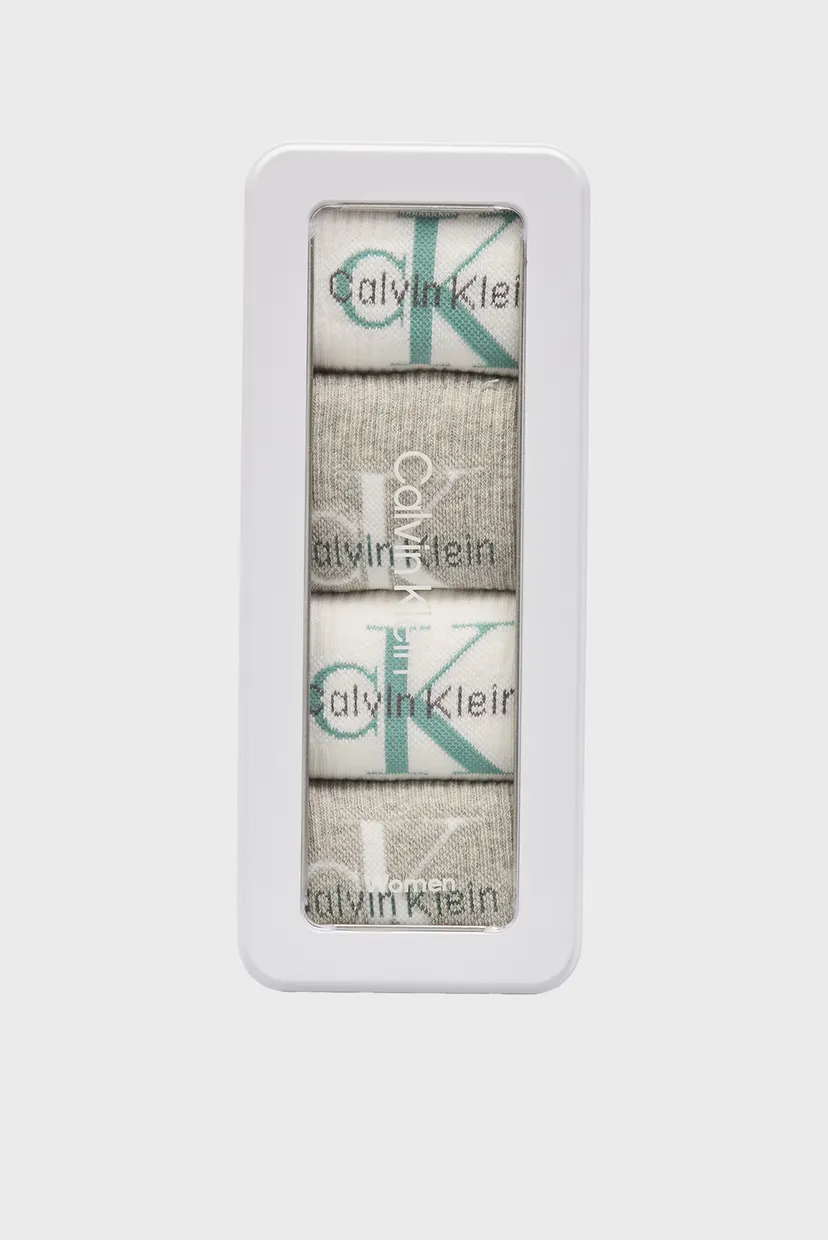 Набор носков CKJ WOMEN SOCK 4P GIFTBOX MONO 4