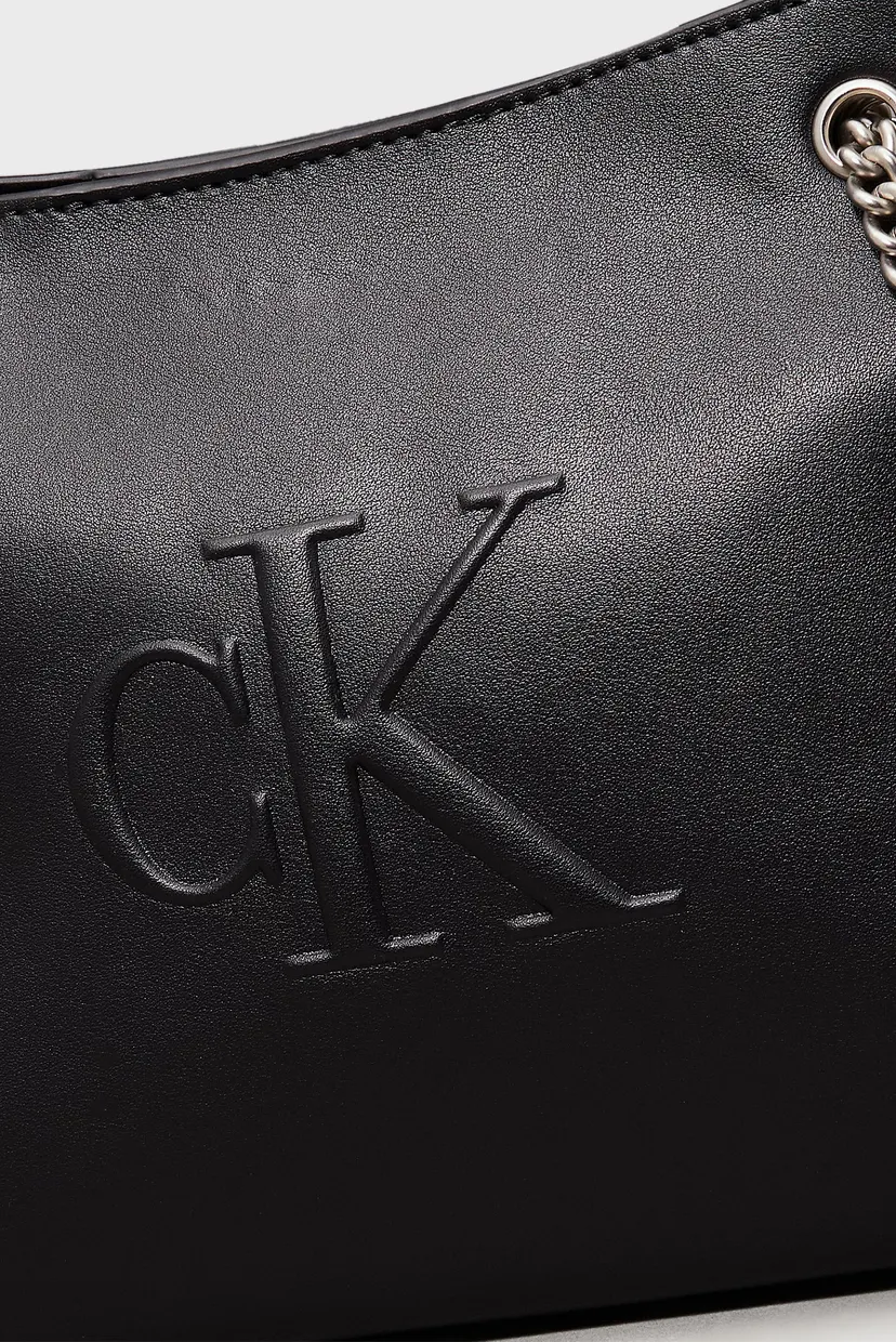 Женская черная сумка SCULPTED CHAIN 5