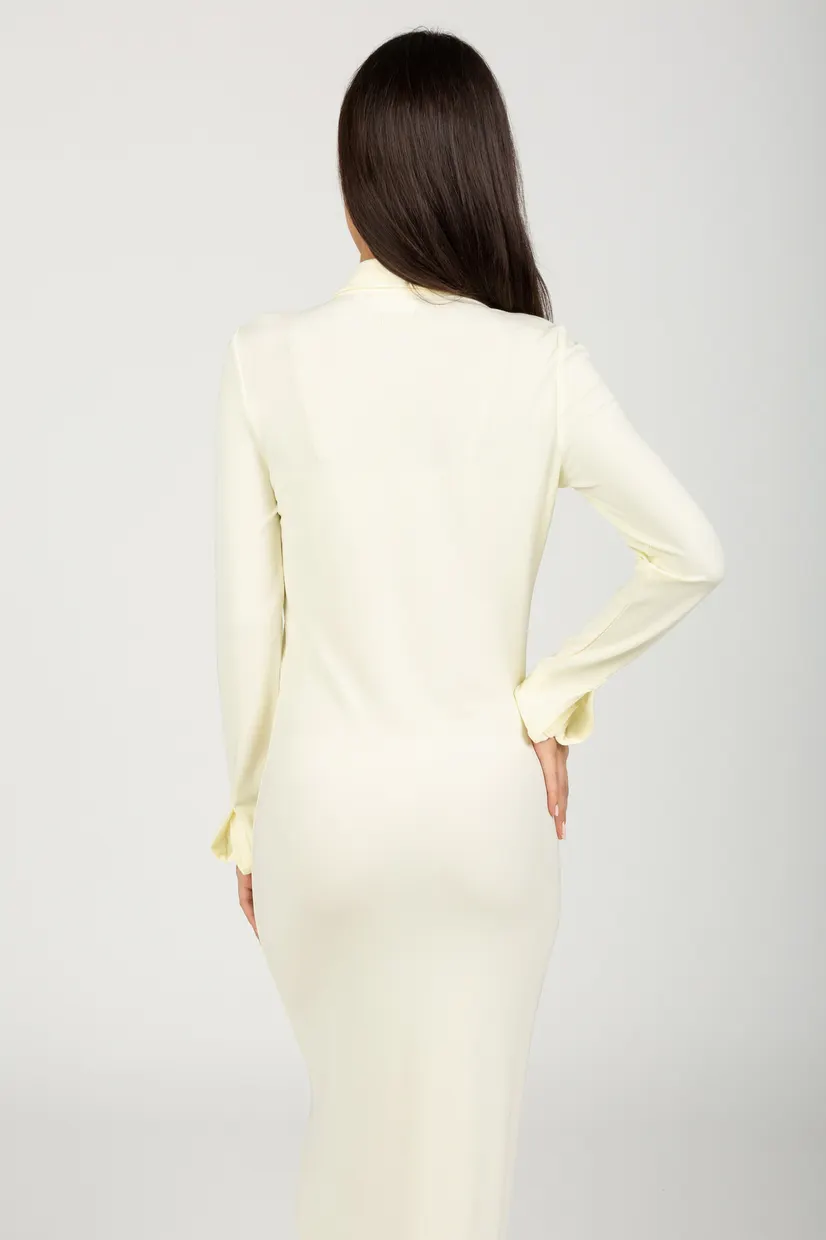 Платье FLUID CREPE MAXI SHIRT DRESS 3