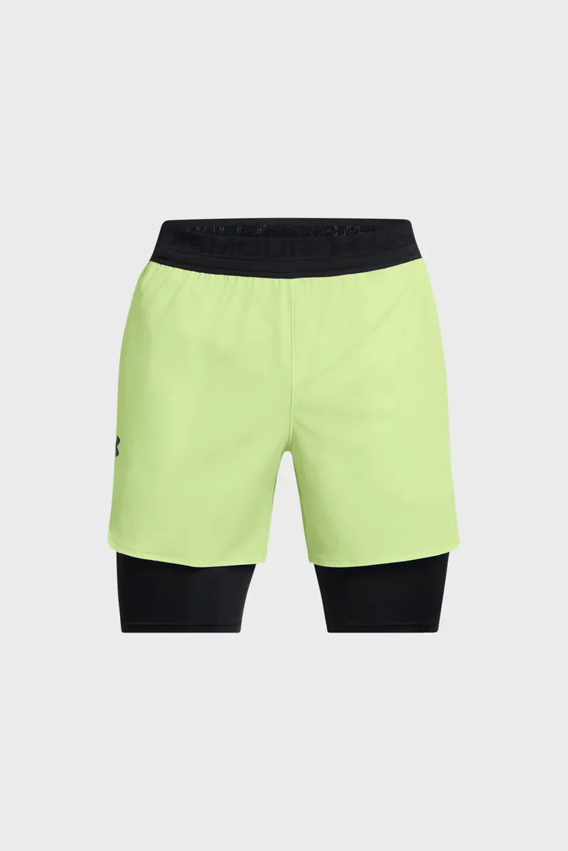 Мужские салатовые шорты UA Peak Woven 2in1 Sts 5