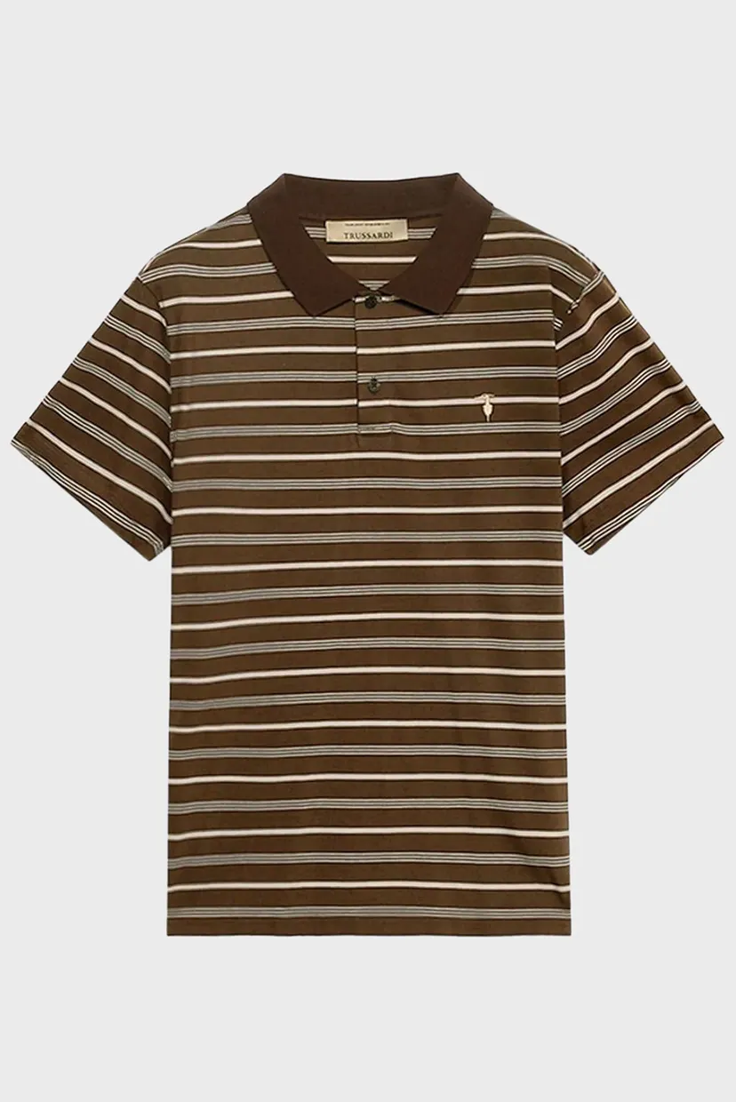 Футболка MTP00J00 STRIPED REGULAR POLO SHIRT 5