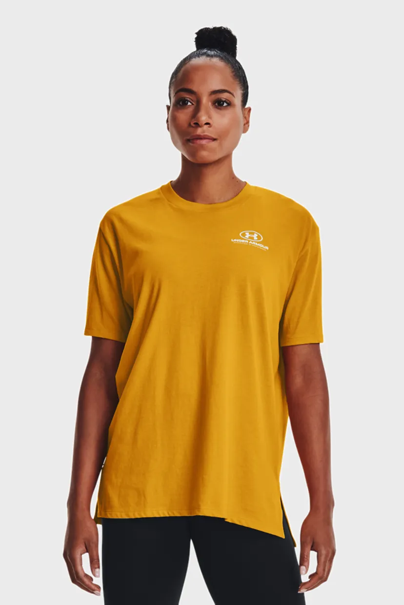 Женская оранжевая футболка Oversized Graphic SS 7
