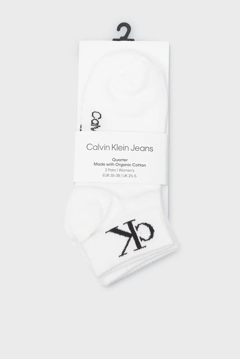 Носки CKJ WOMEN QUARTER 2P MONOGRAM 3