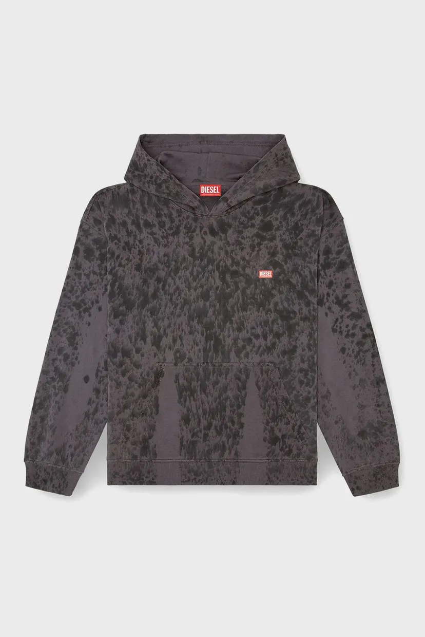 Мужское черное худи с узором S-BOXT-HOOD-K1 5