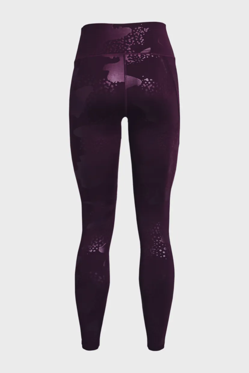 Женские фиолетовые тайтсы UA Rush Tonal Leg NS 12