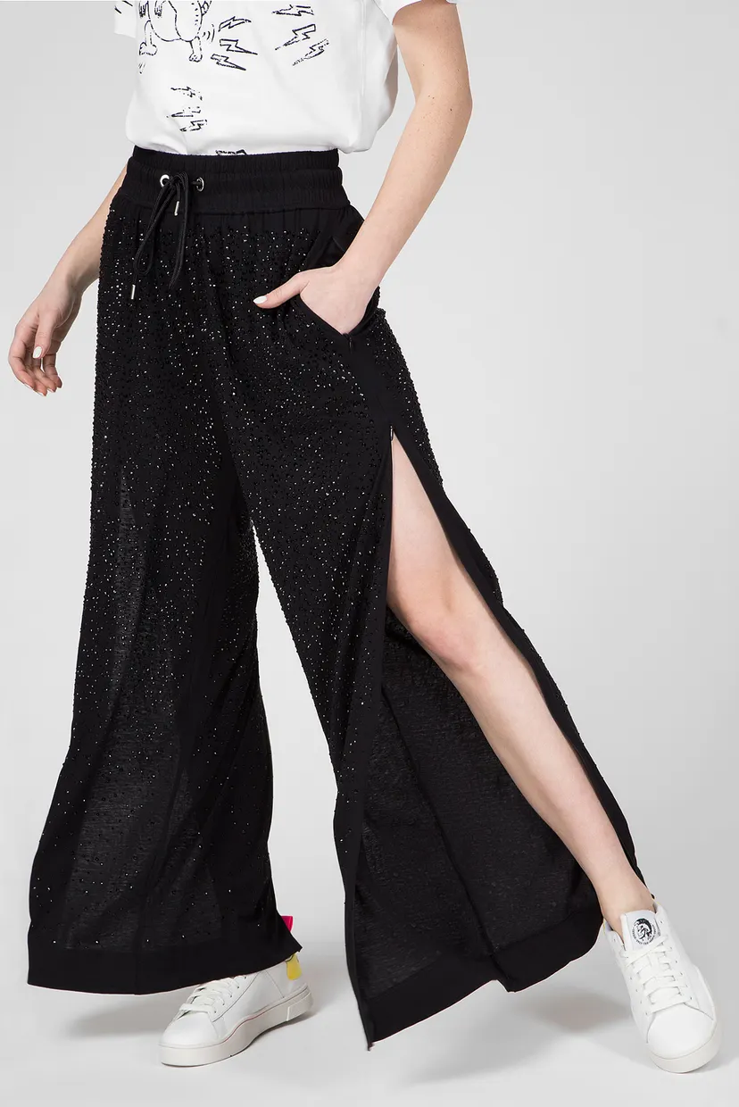 Женские черные брюки P-STRASS-C 6