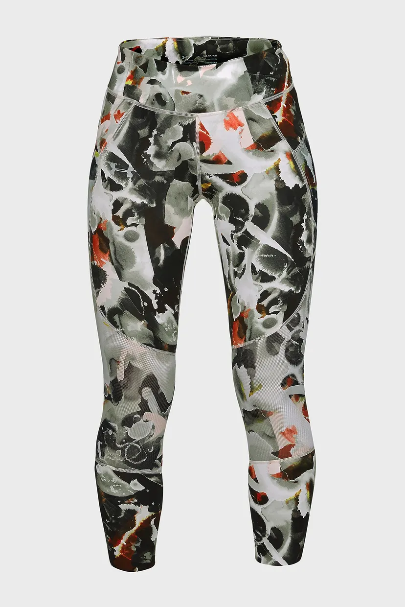 Женские тайтсы UA SpeedPocket Printed Run Crop 4