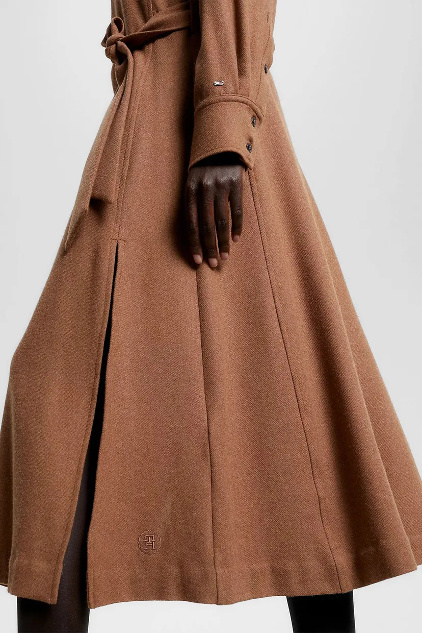 Платье WOOL BLEND MIDI SHIRT DRESS 4