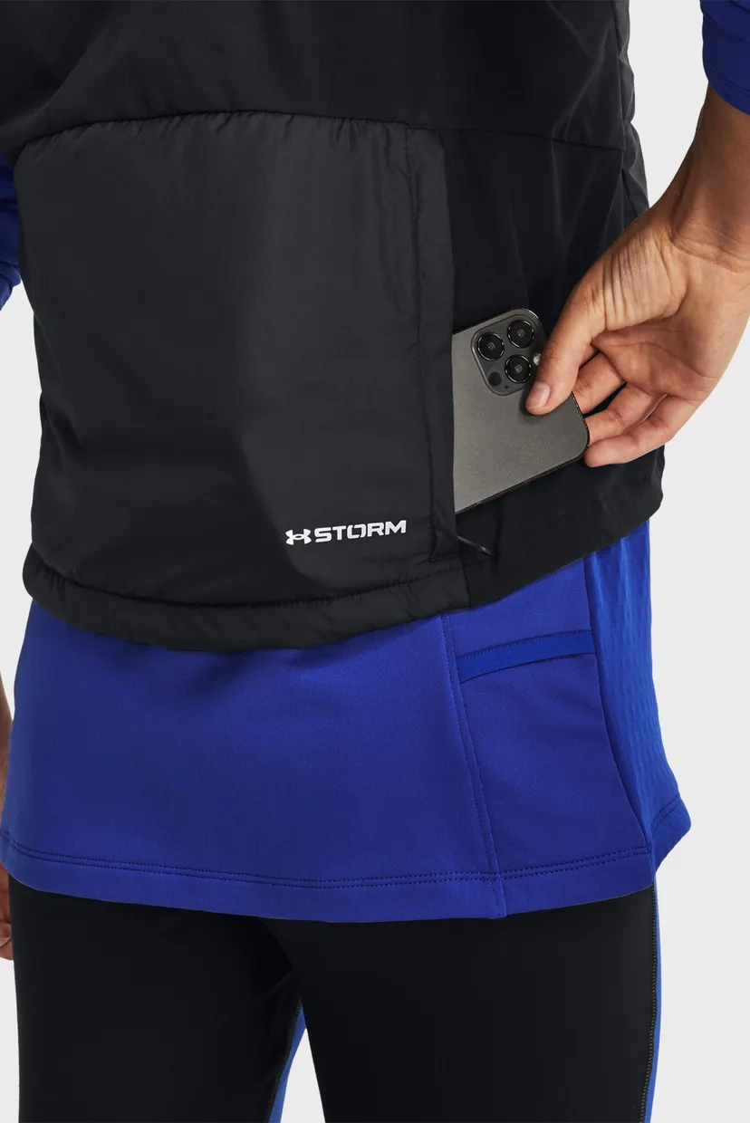 Женский черный жилет UA STRM SESSION RUN VEST 4