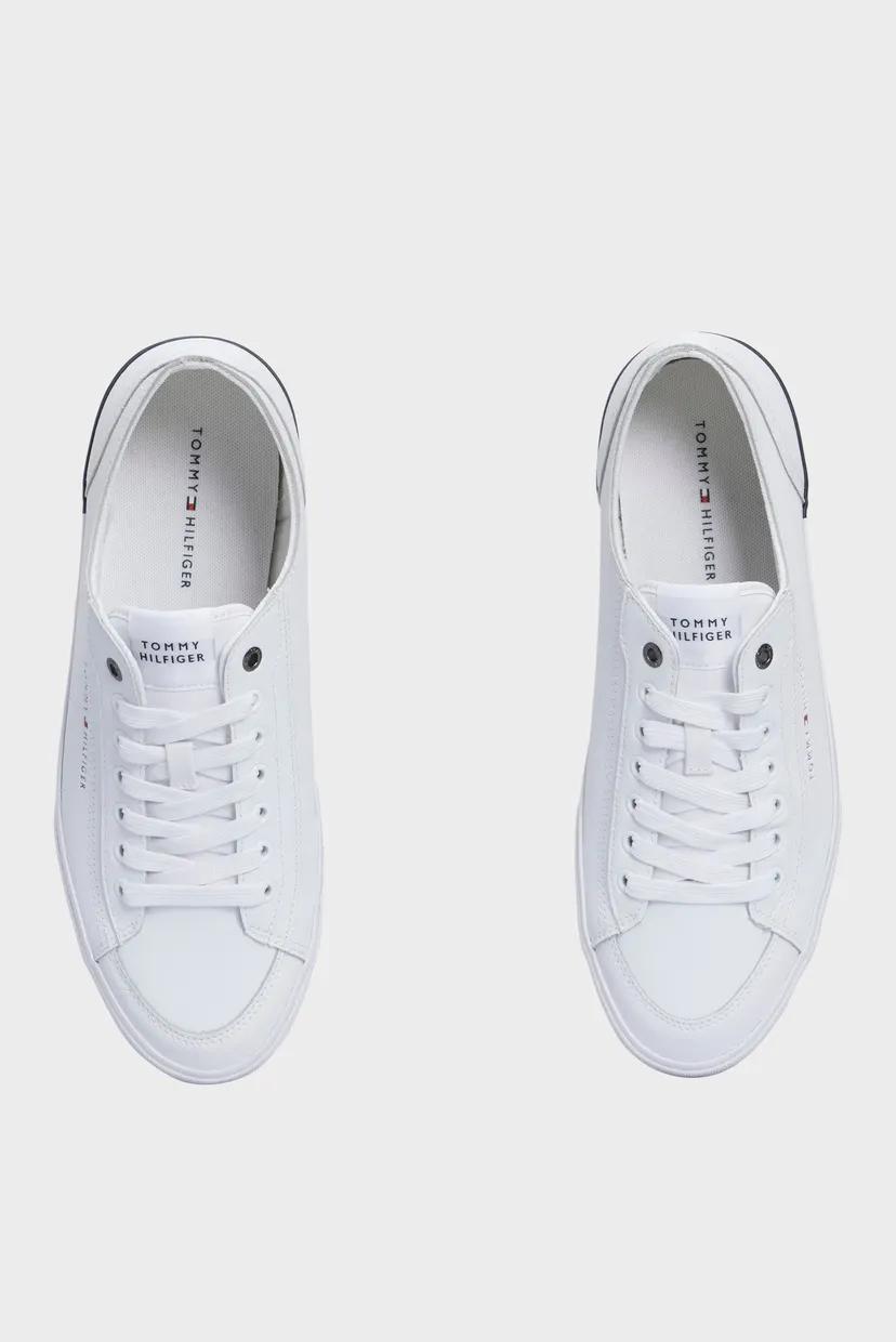 Мужские белые кожаные кеды CORPORATE VULC LEATHER 4