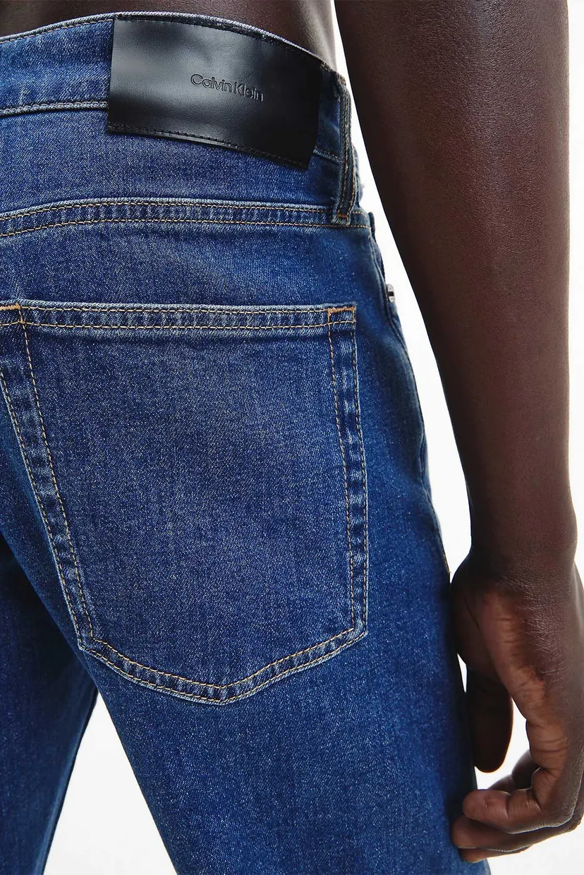 Мужские синие джинсы SLIM FIT MID BLUE 4