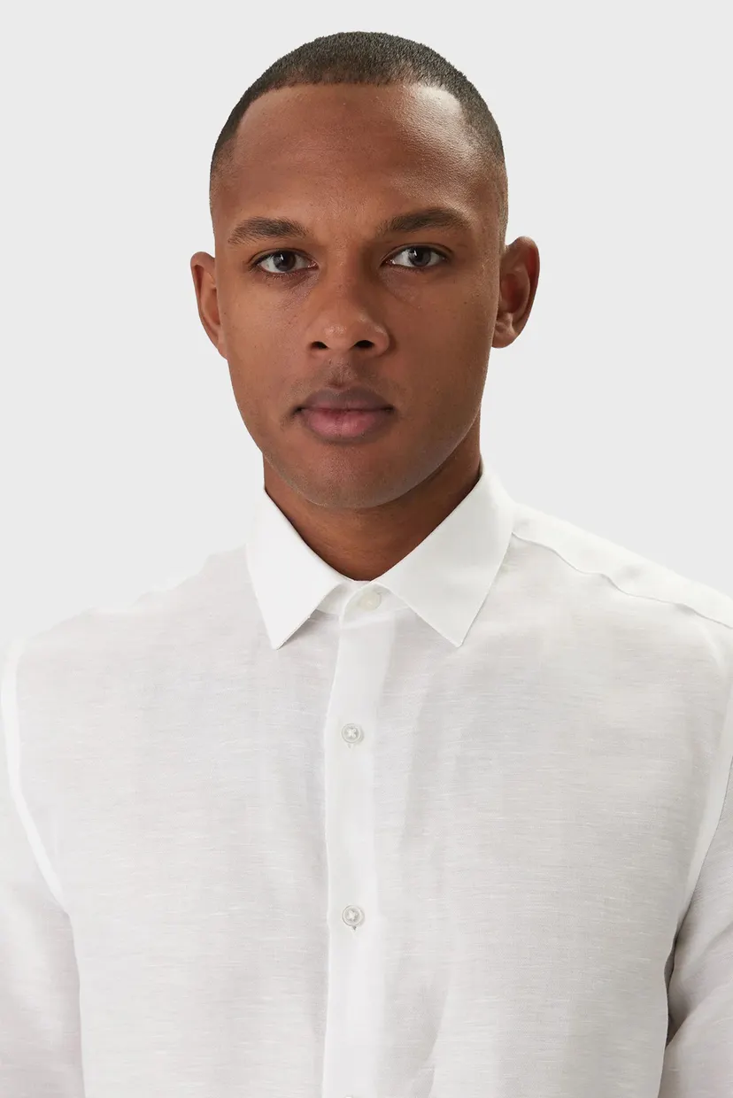 Рубашка SLIM REF LINEN BLD SLD 4