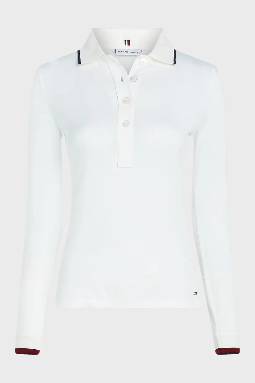 Поло с длинным рукавом SLIM SPLIT GLOBAL STR POLO LS 5